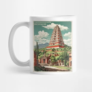 Tlalpujahua de Rayon Michoacan Mexico Vintage Tourism Travel Mug
